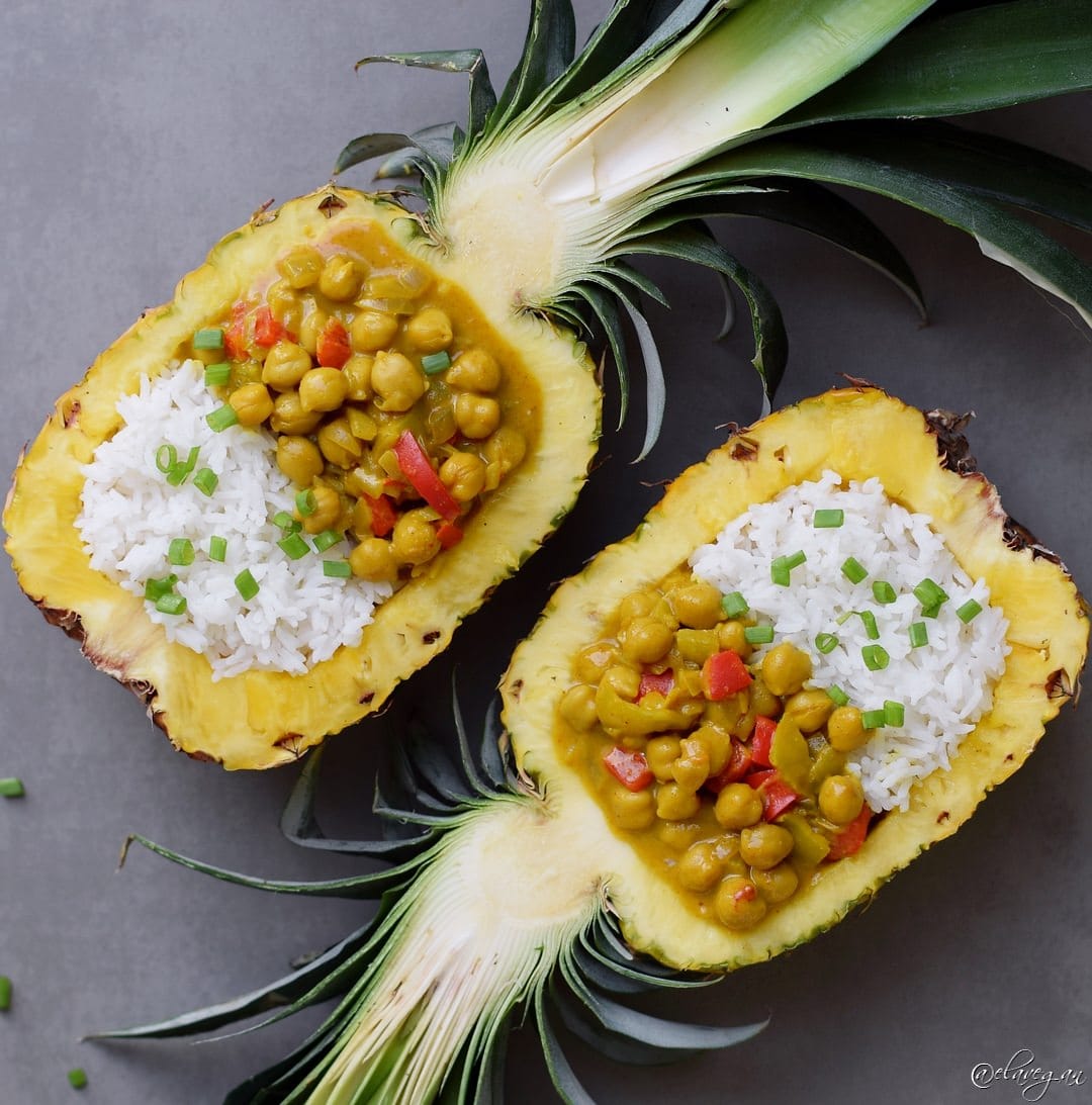 Gemüse Curry Rezept mit Ananas | vegan, glutenfrei - Elavegan German