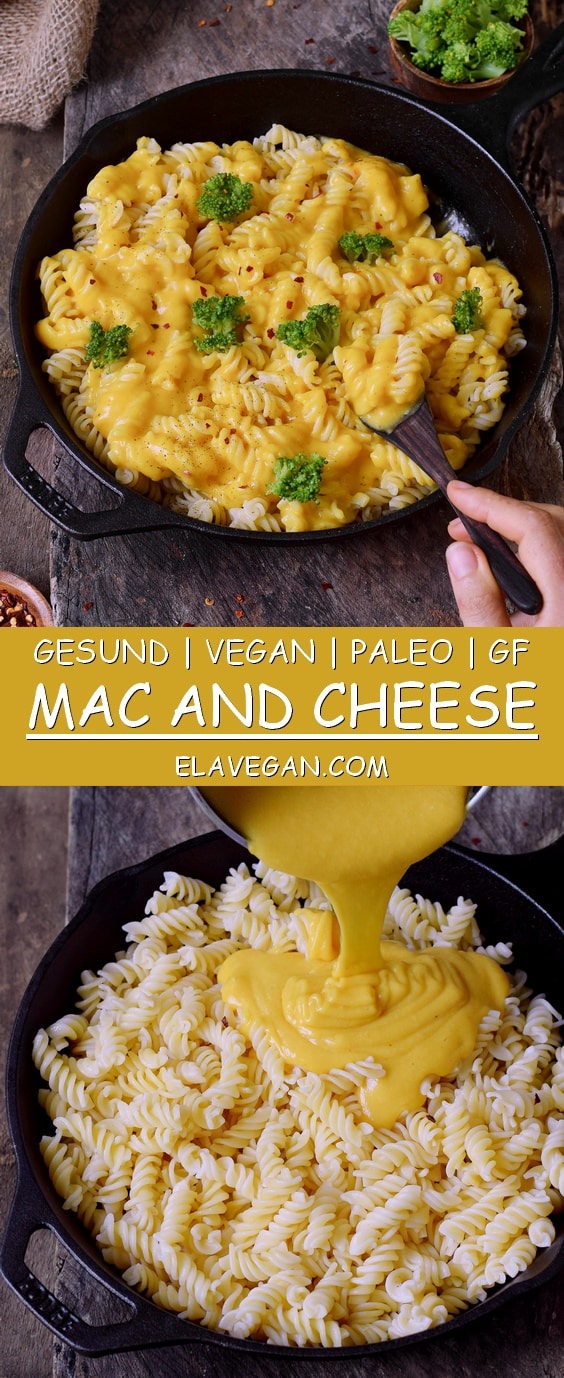 Pinterest Collage Vegan Mac and Cheese Käsesoße 