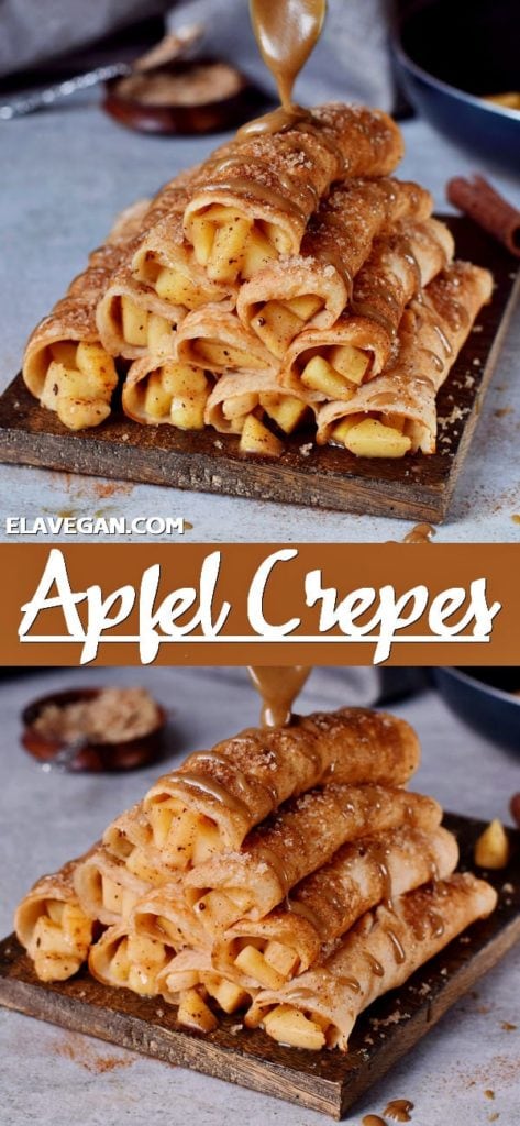 Pinterest collage Apfel Crepes