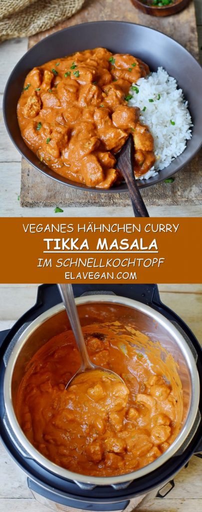 Indisches Veganes Hähnchen Curry Rezept (Tikka Masala) - Elavegan
