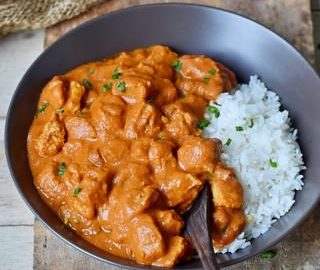 Veganes Hähnchen Curry Tikka Masala