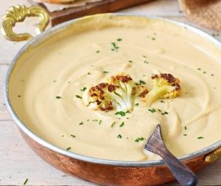 cremige blumenkohlsuppe vegan
