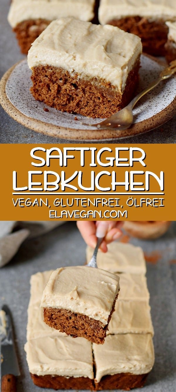 Saftiger Lebkuchen Vegan Glutenfrei Einfach Elavegan Rezepte