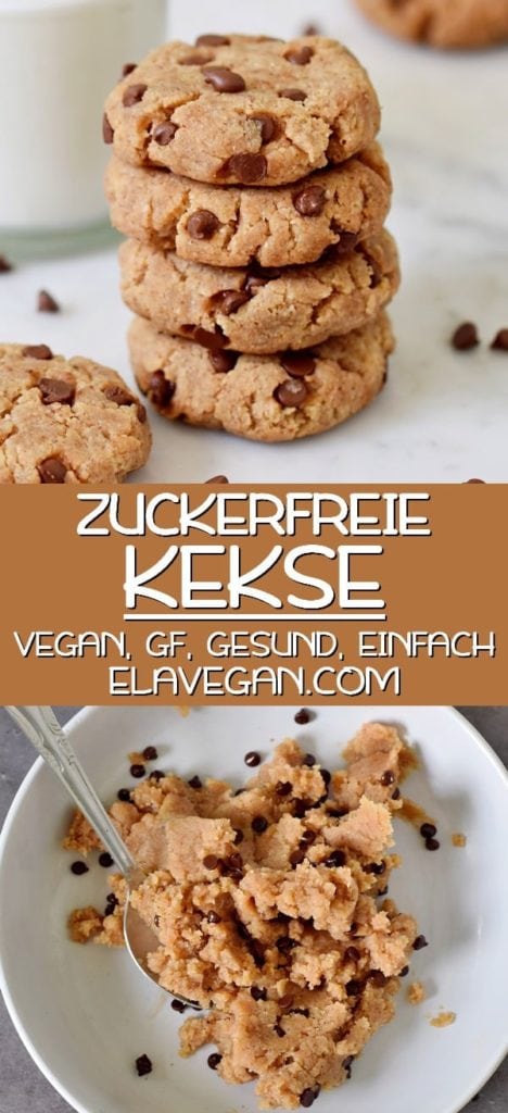 Pinterest Collage Kekse ohne Zucker vegan