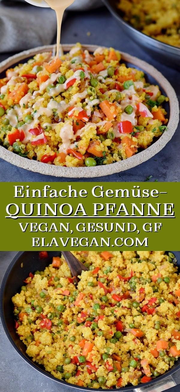 Pinterest Collage Quinoa Gemüsepfanne
