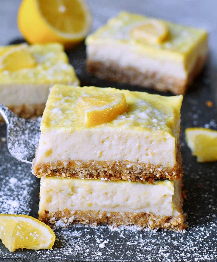 Zitronen-Käsekuchen (Lemon Cheesecake) - Elavegan