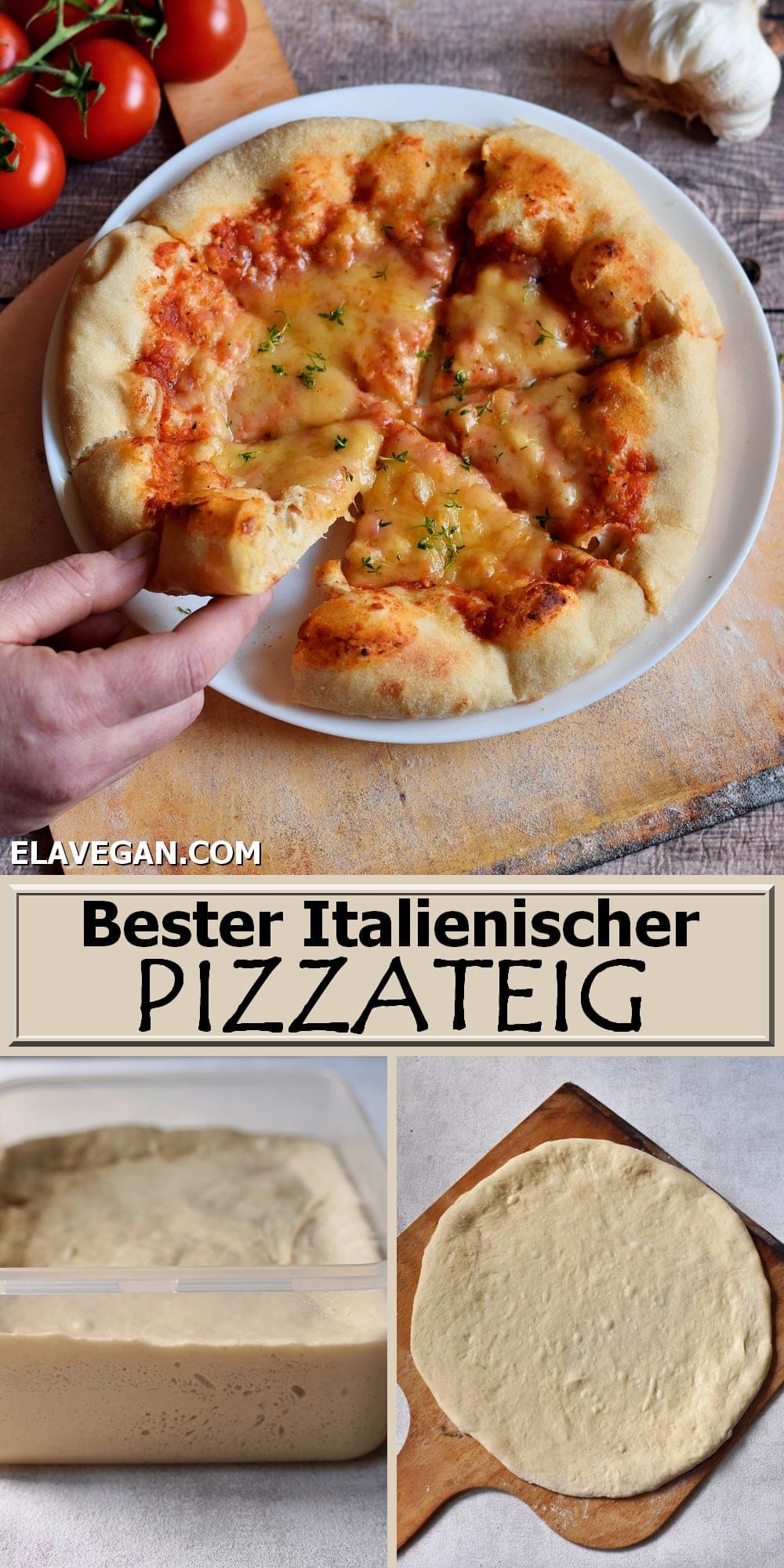 Pinterest Collage bester italienischer Pizzateig