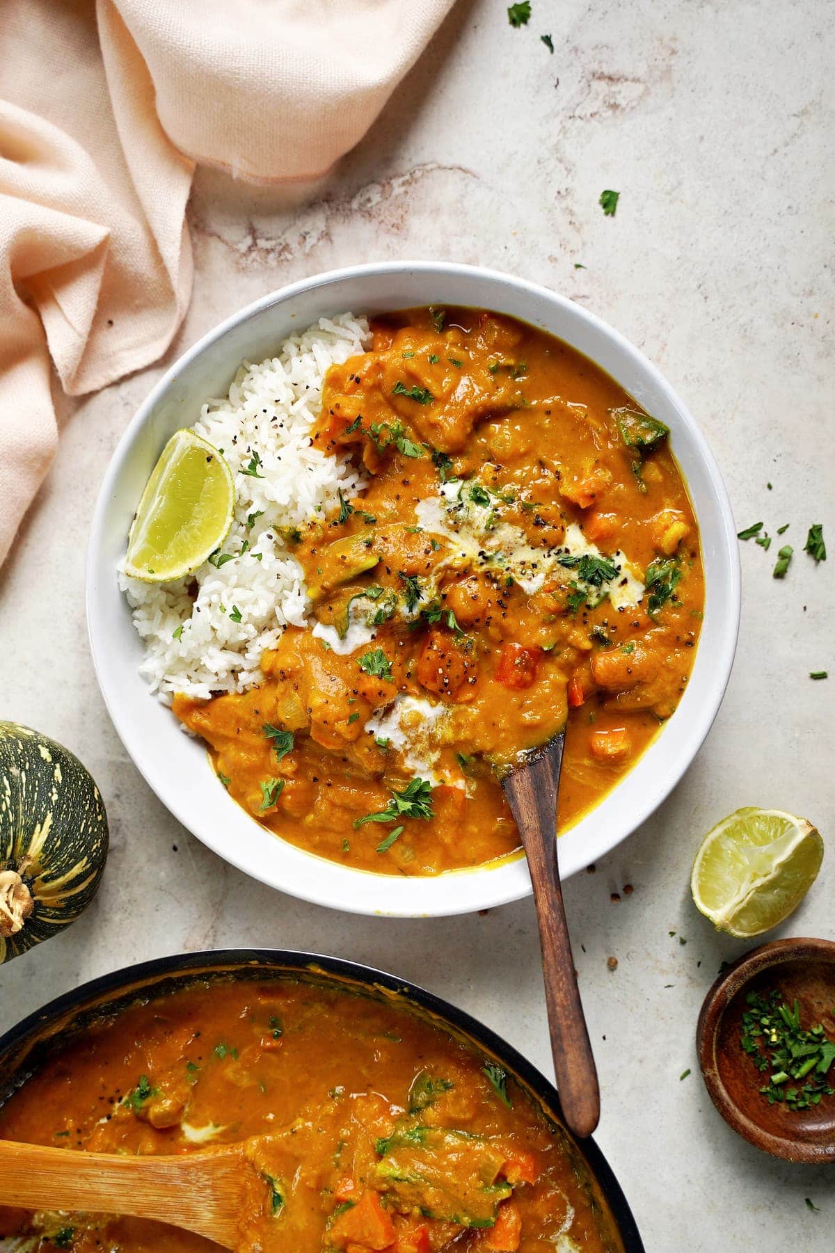 Indisches Kürbis-Curry-Rezept (vegan) - Elavegan