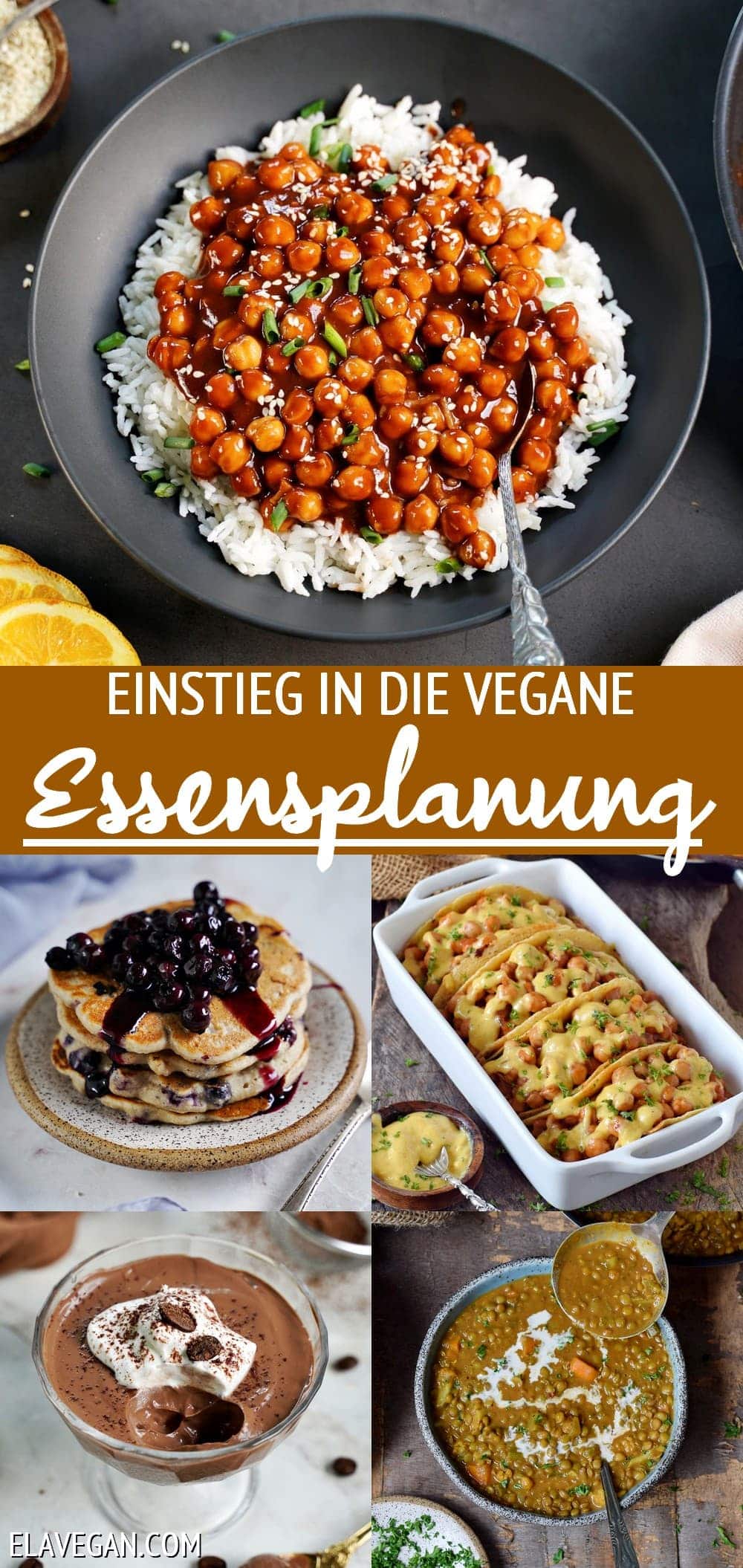 Pinterest Collage Einstieg in die vegane Essensplanung
