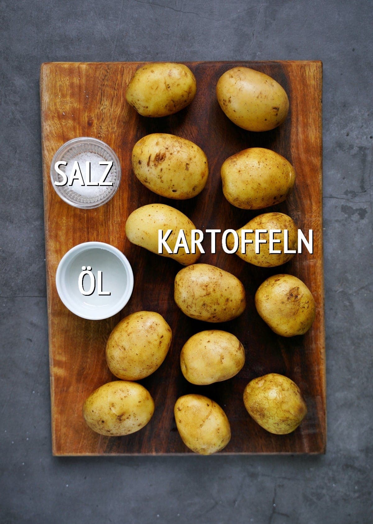 Zutaten für Quetschkartoffeln