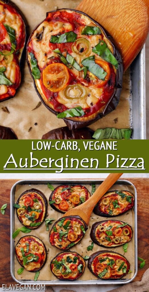 Auberginen Pizza Rezept (Low Carb Snack)