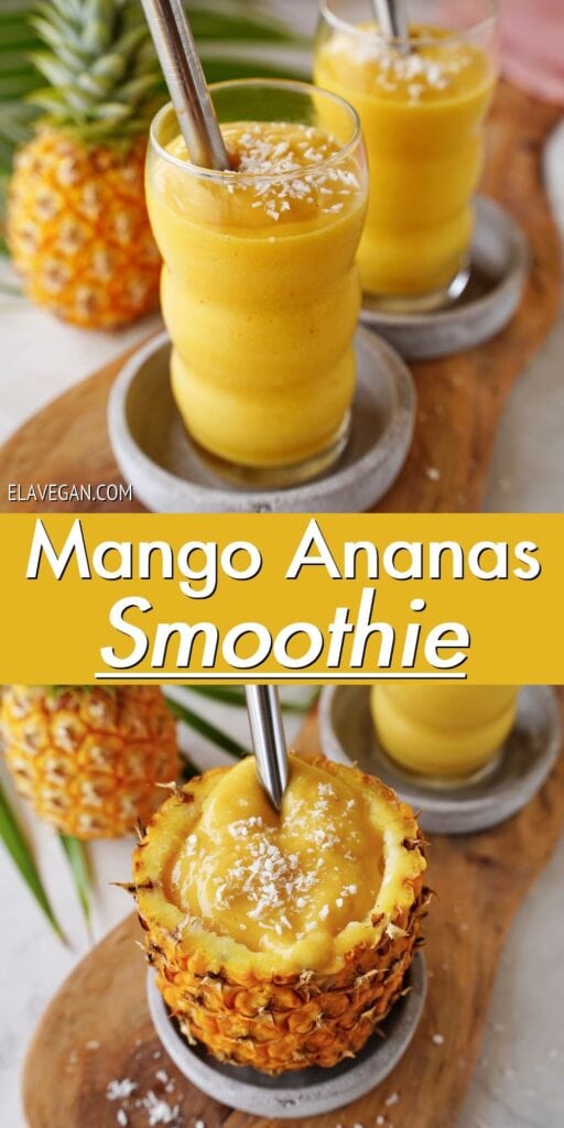 Pinterest Collage Mango Ananas Smoothie