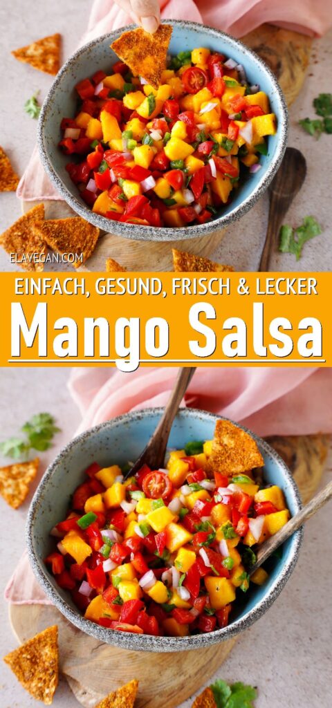 Pinterest Collage frische Mango Salsa