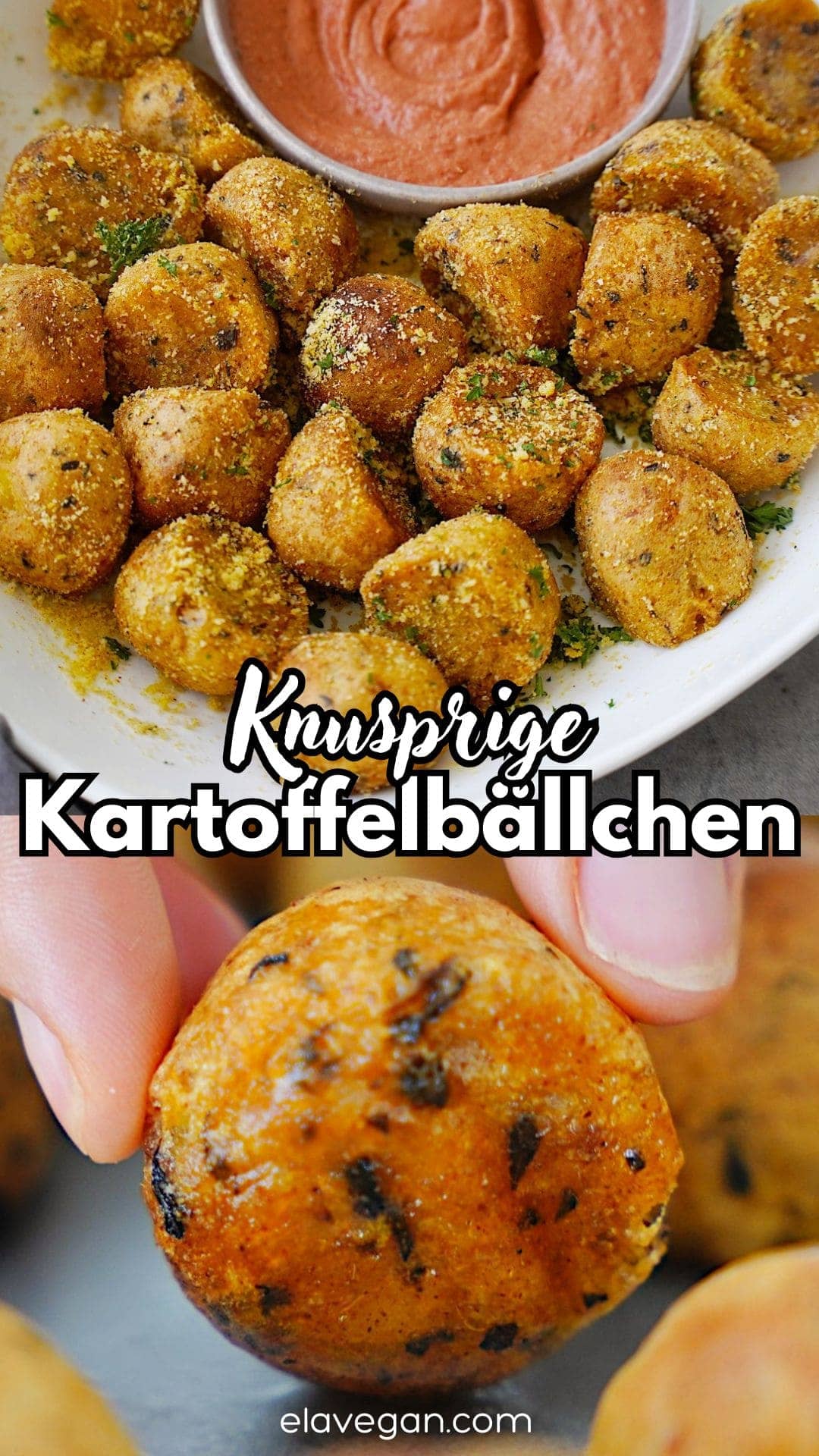 Pinterest knusprige Kartoffelbällchen