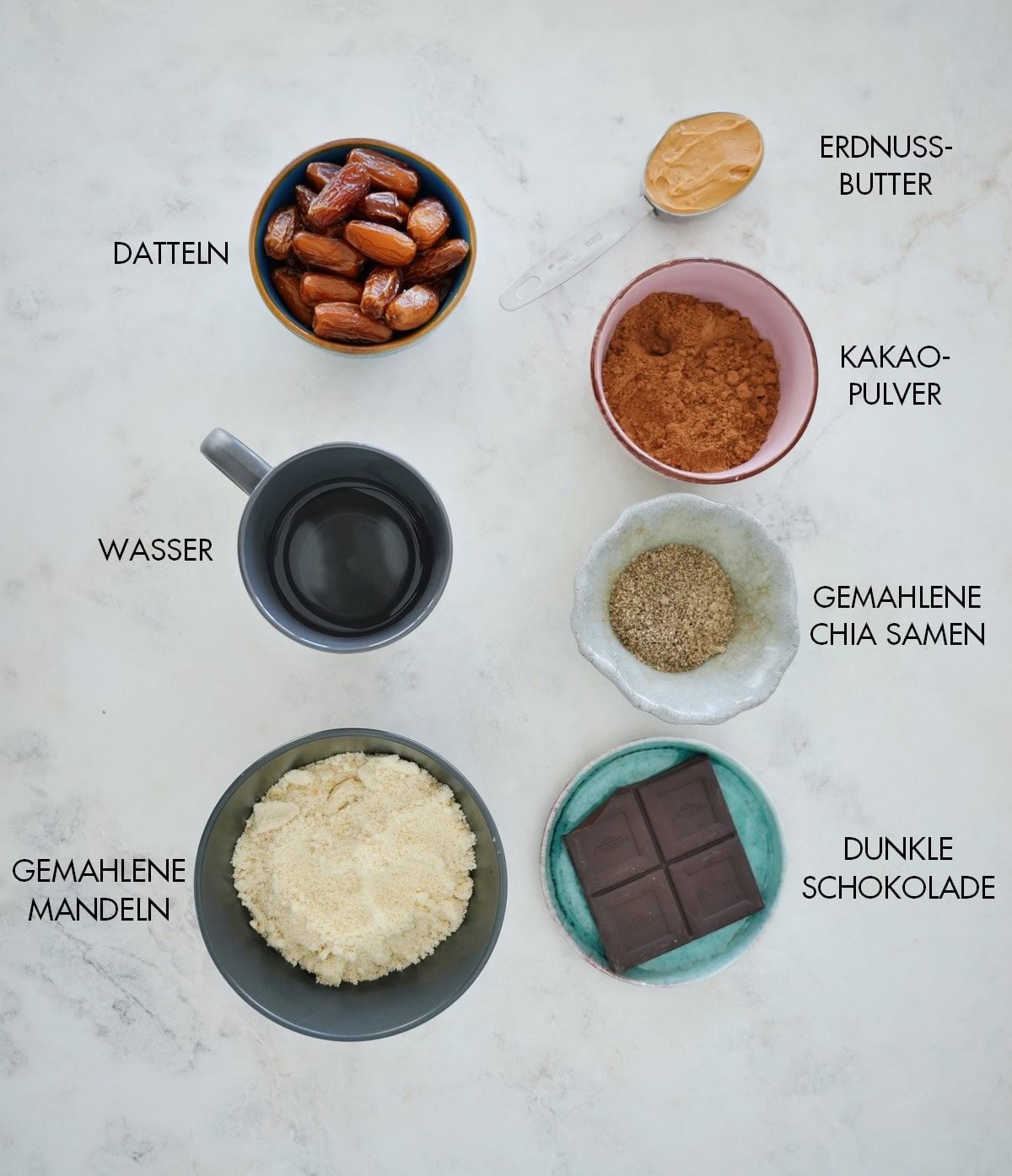 Zutaten Dattelbrownies