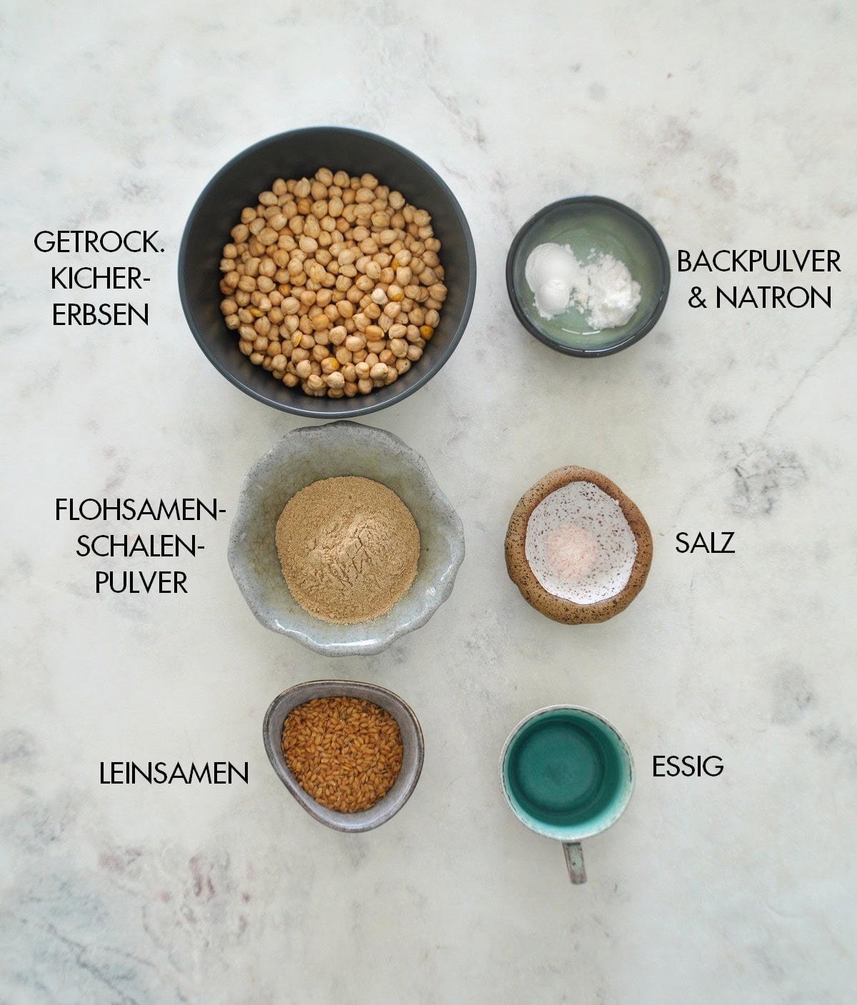 Zutaten Kichererbsen Brot