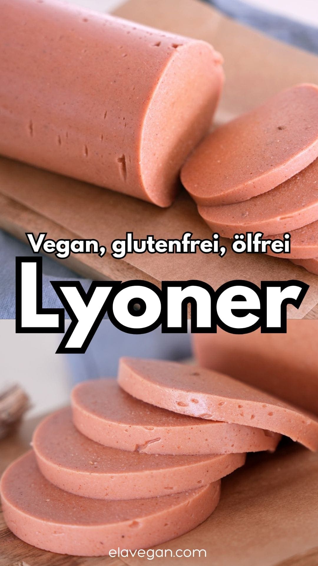 Pinterest Collage vegan, glutenfrei, ölfrei Lyoner