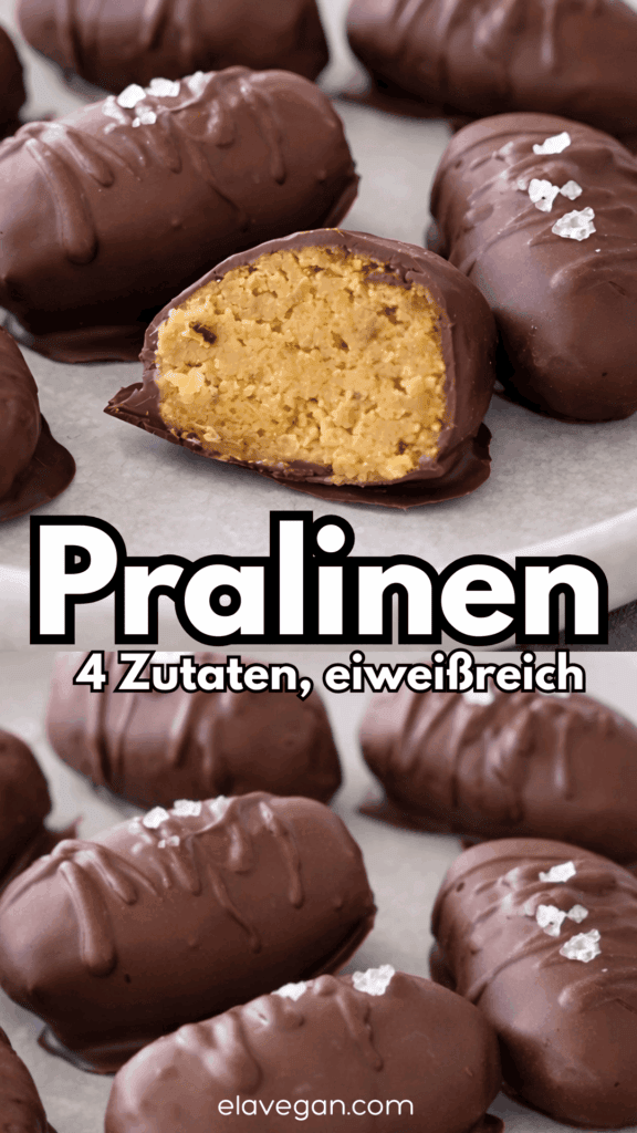 Pinterest Collage eiweißreiche Pralinen aus 4 Zutaten