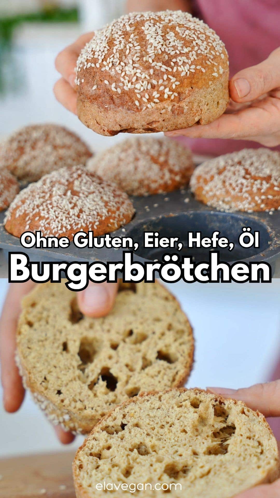 Pinterest Collage Burgerbrötchen