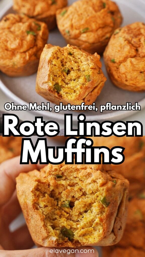 Pinterest Collage rote Linsen Muffins