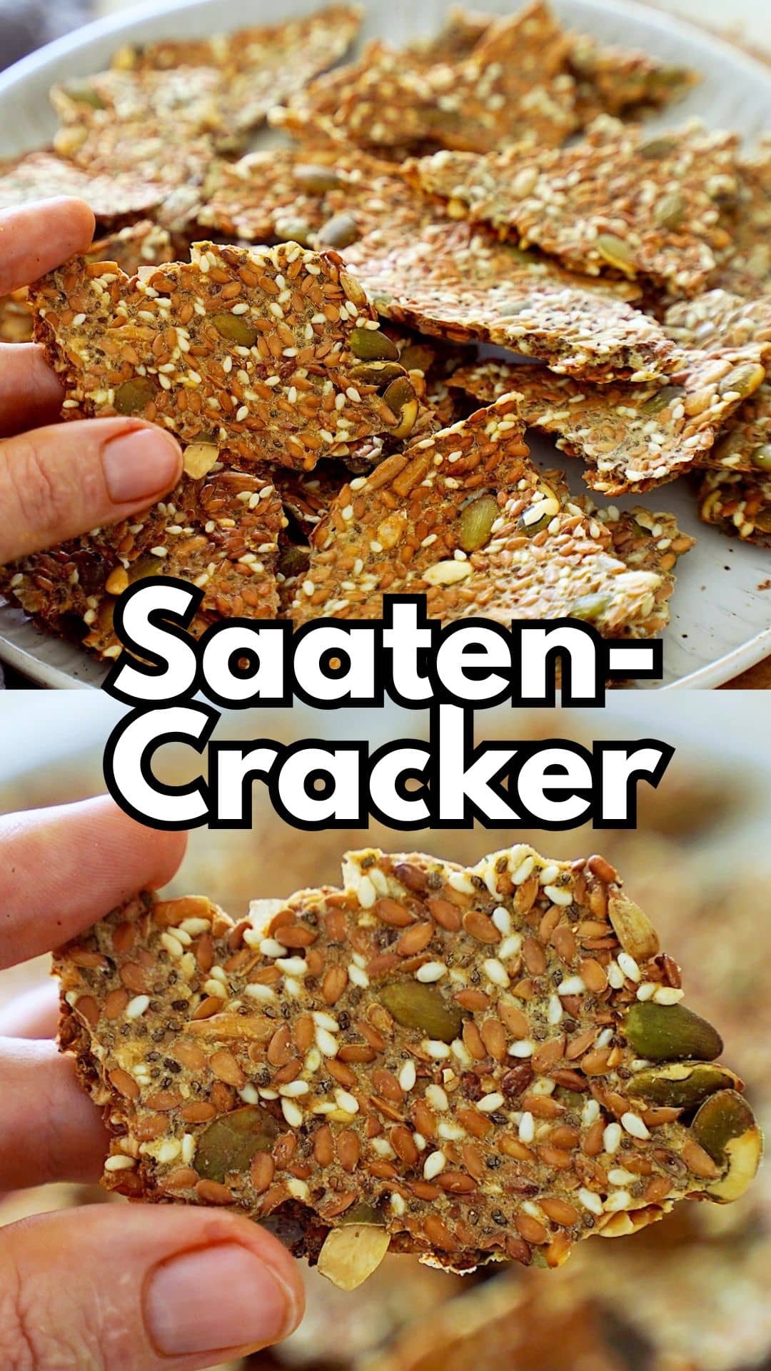 Pinterest collage knusprige Saatencracker