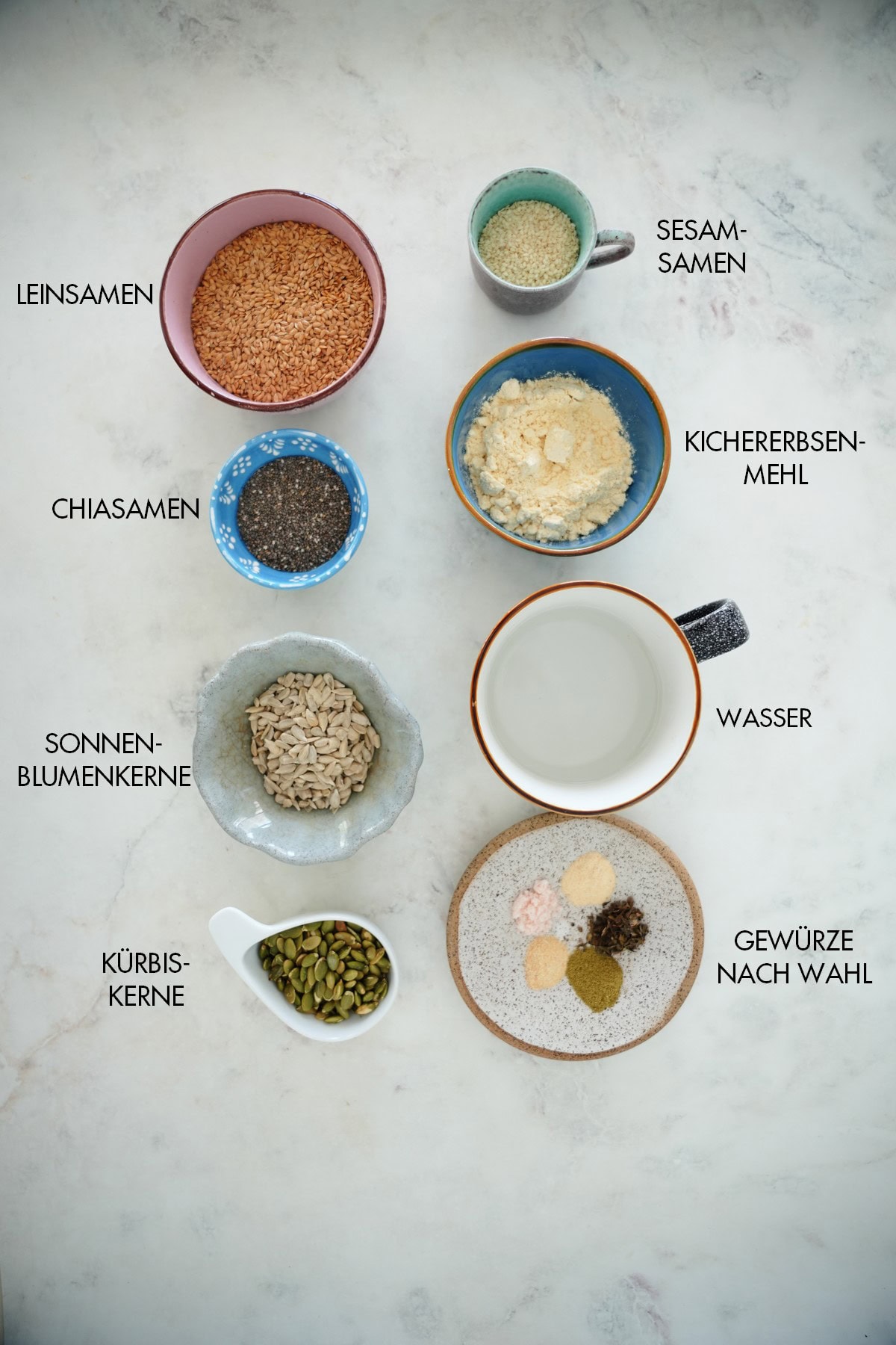 Zutaten Saaten-Cracker