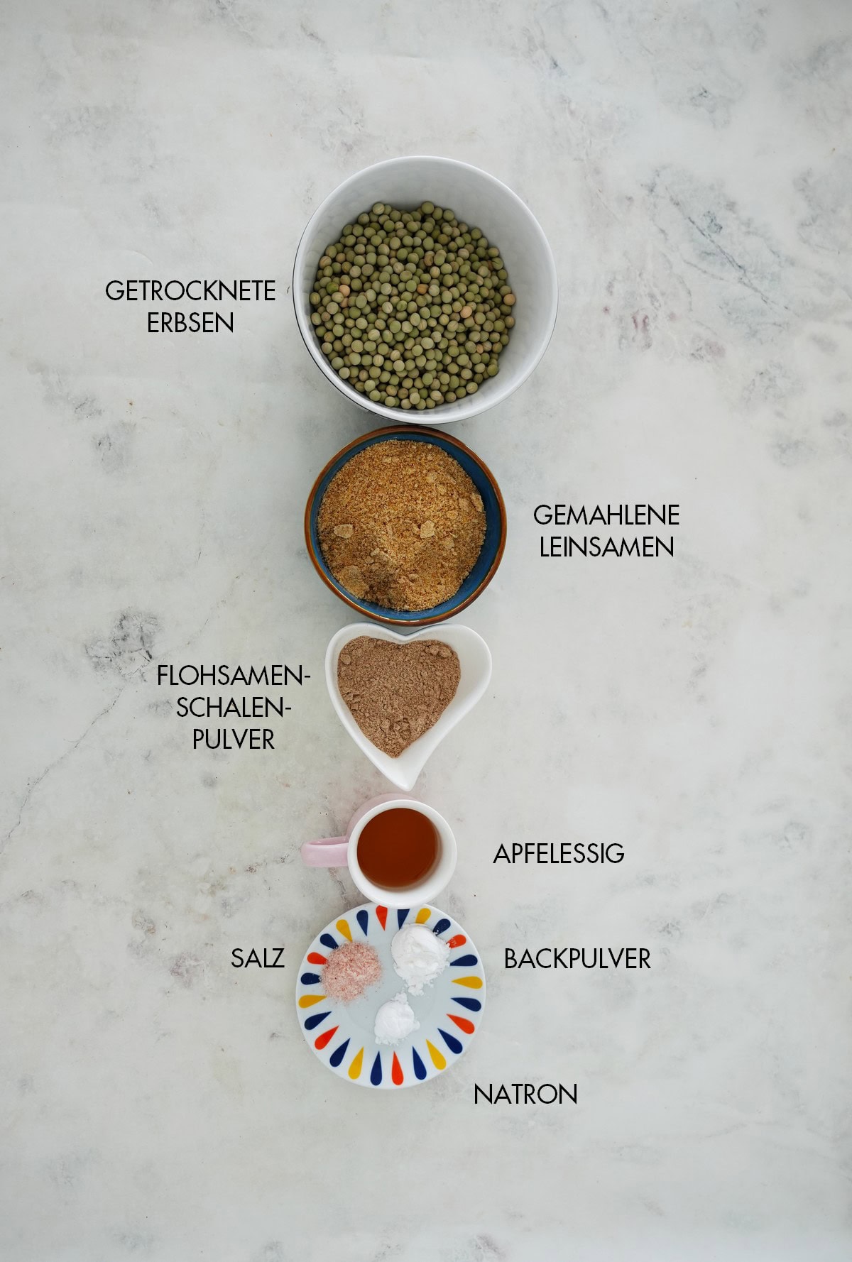 Zutaten Erbsenbrot