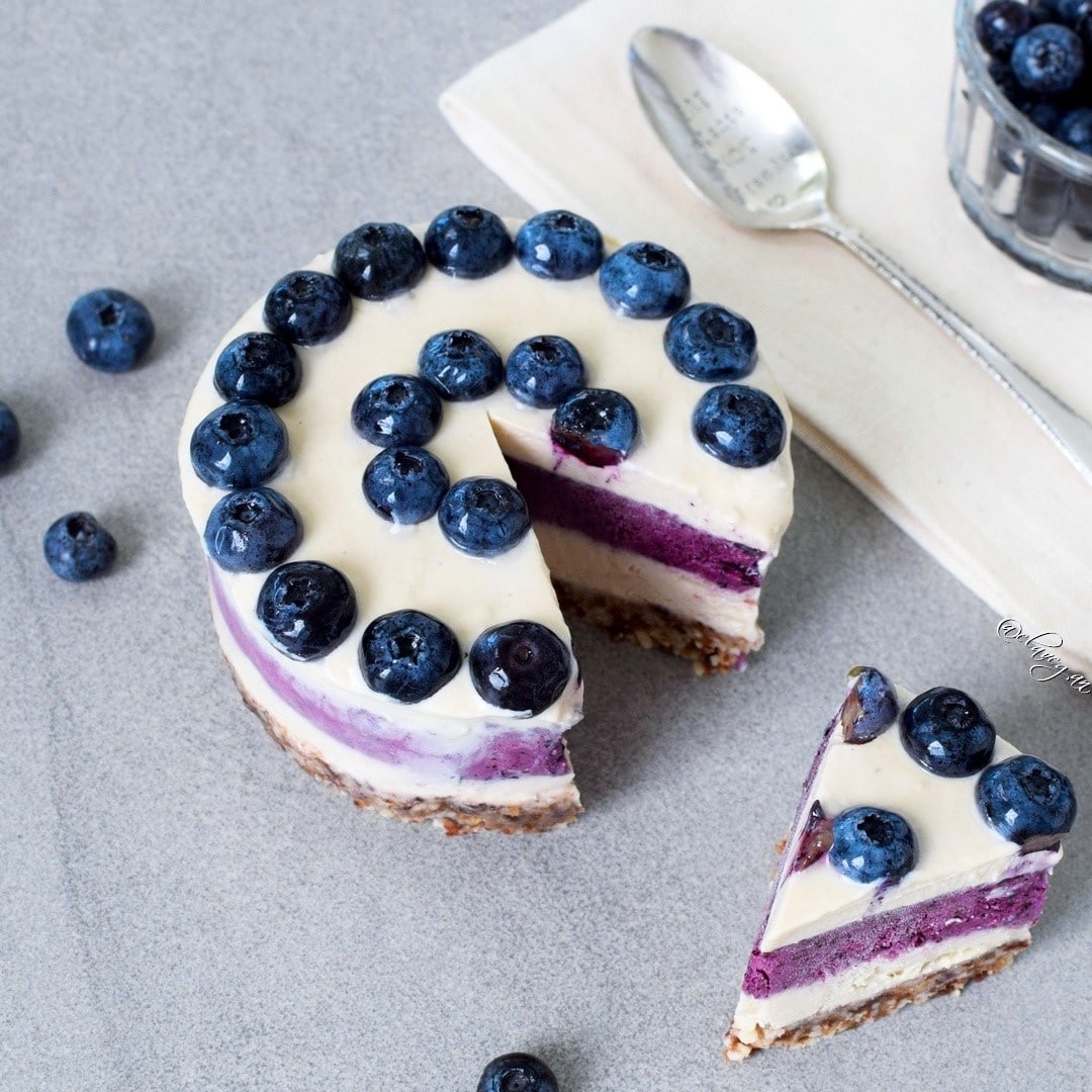Raw vegan blueberry cheesecake recipe