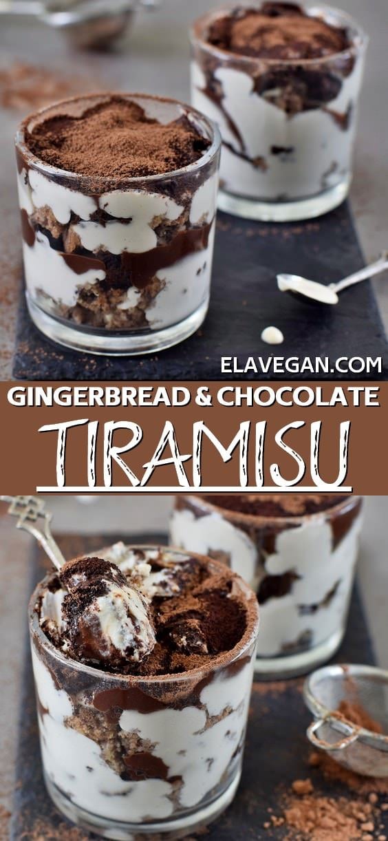 pinterest collage tiramisu cups with gingerbread and chocolate