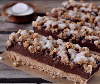 oat breakfast bars vegan refined sugar-free recipe dessert