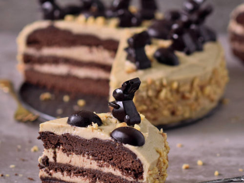 Vegan Peanut Butter Chocolate Cake Gluten Free Elavegan Recipes