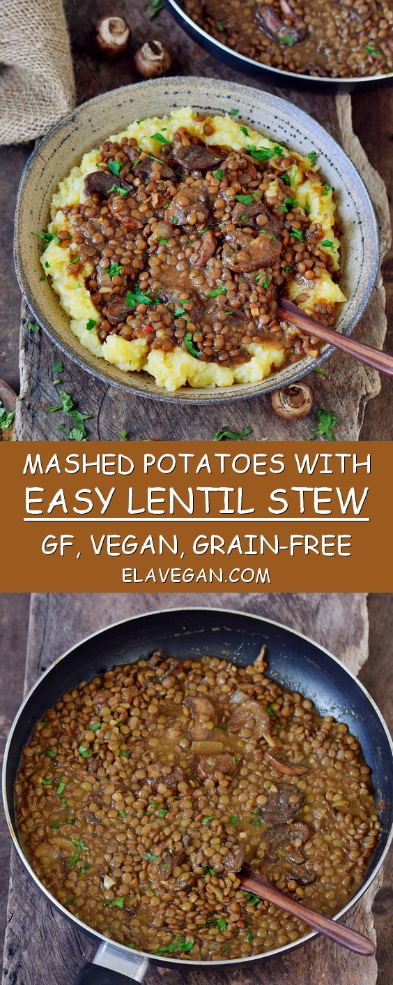 Pinterest collage easy lentil stew