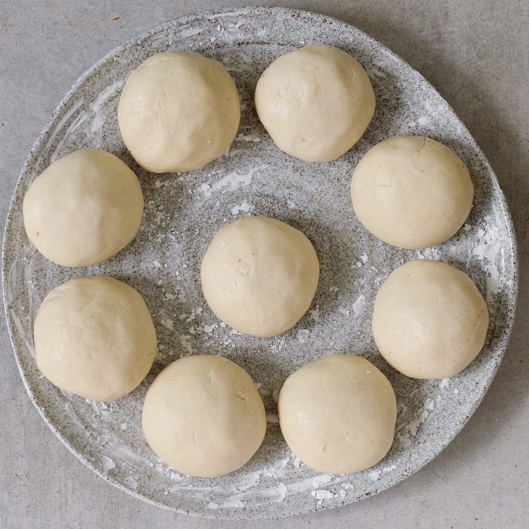 vegan gluten-free steamed yeast dumplings balls