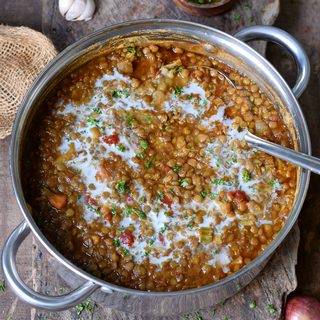 best lentil soup with coconut milk in a large pot vegan gluten-free recipe