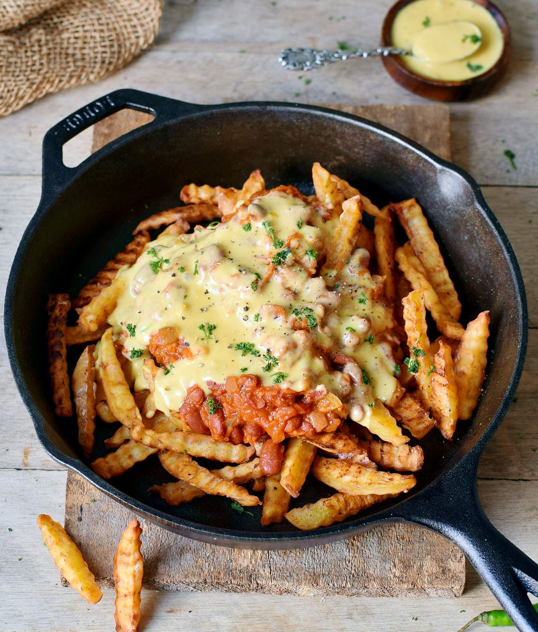 vegan chili cheese fries recipe