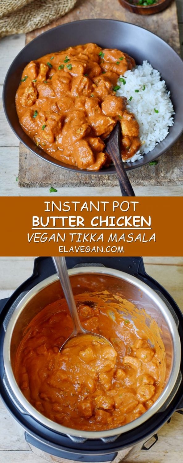 Instant Pot Vegan Butter Chicken Tikka Masala gluten-free recipe