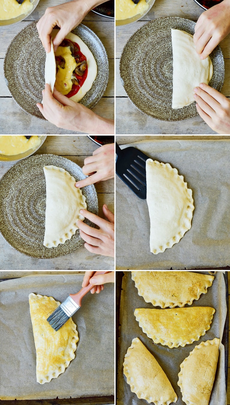 how to make gluten-free vegan calzone step by step