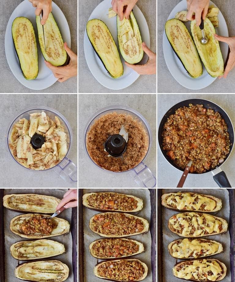 how to make vegan stuffed eggplant