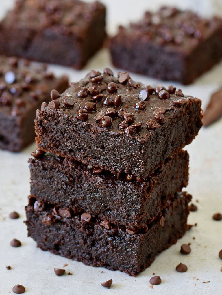 Vegan Zucchini Brownies Easy Healthy Chocolate Cake Elavegan Recipes