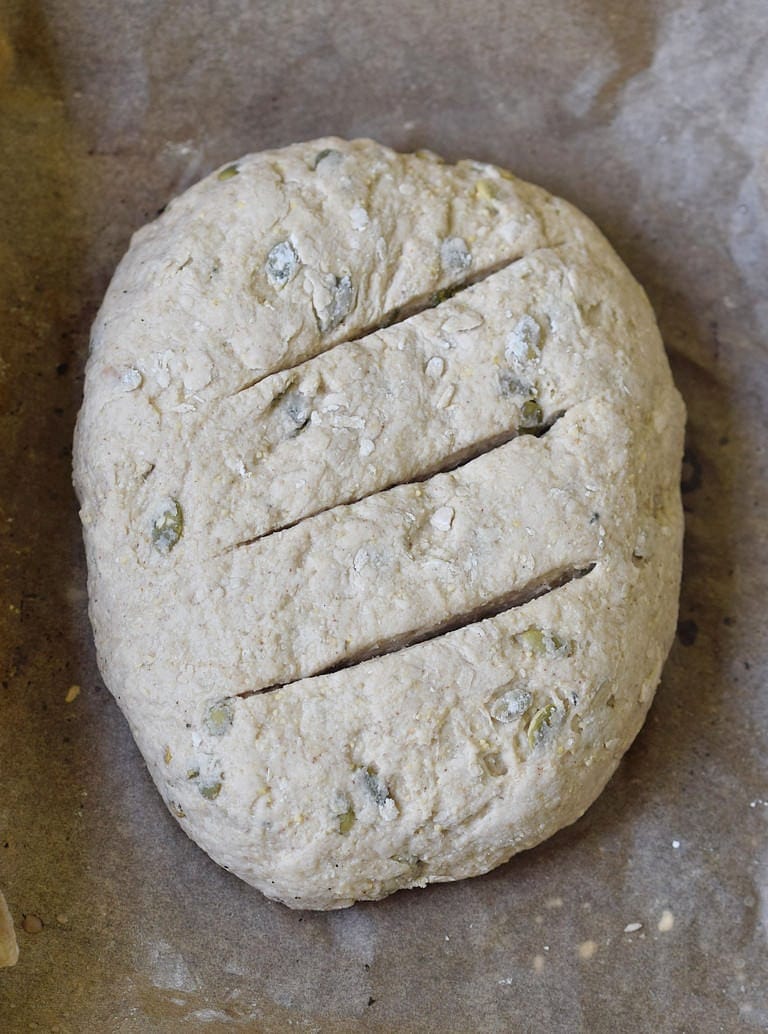 gluten-free bread before baking