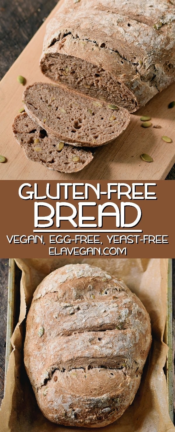 homemade gluten-free bread vegan egg-free yeast-free