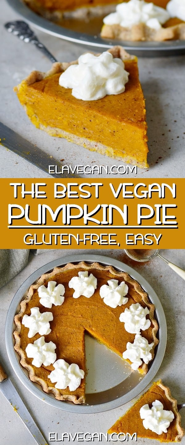 the best vegan pumpkin pie gluten-free easy recipe