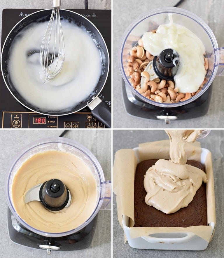 how to make a cashew pudding frosting