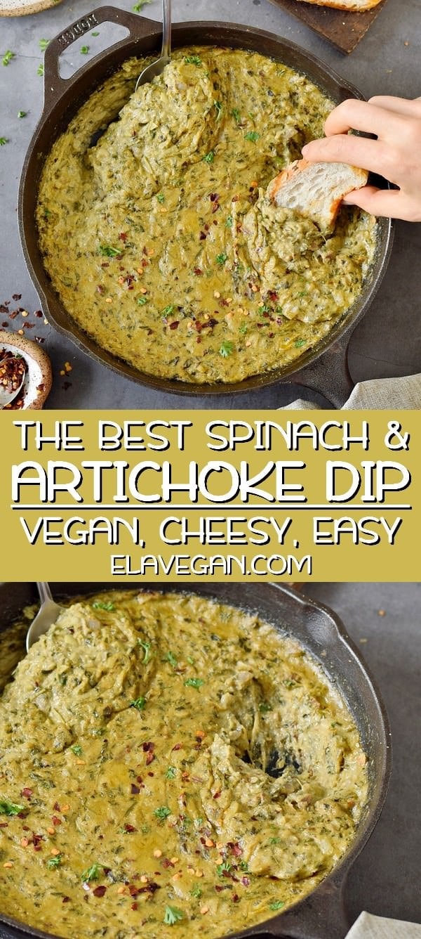 the best vegan spinach and artichoke dip