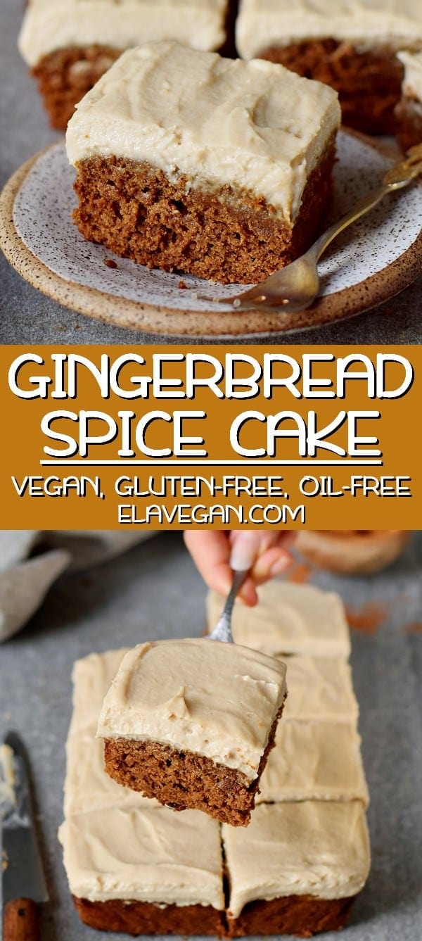vegan gingerspread cake gluten-free oil free