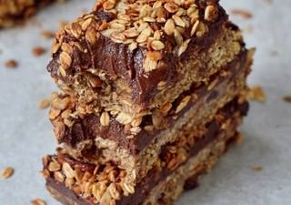 stack of three breakfast bars