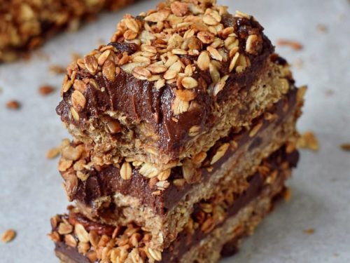 Chocolate Granola Bars Healthy Breakfast Recipe Elavegan Recipes 