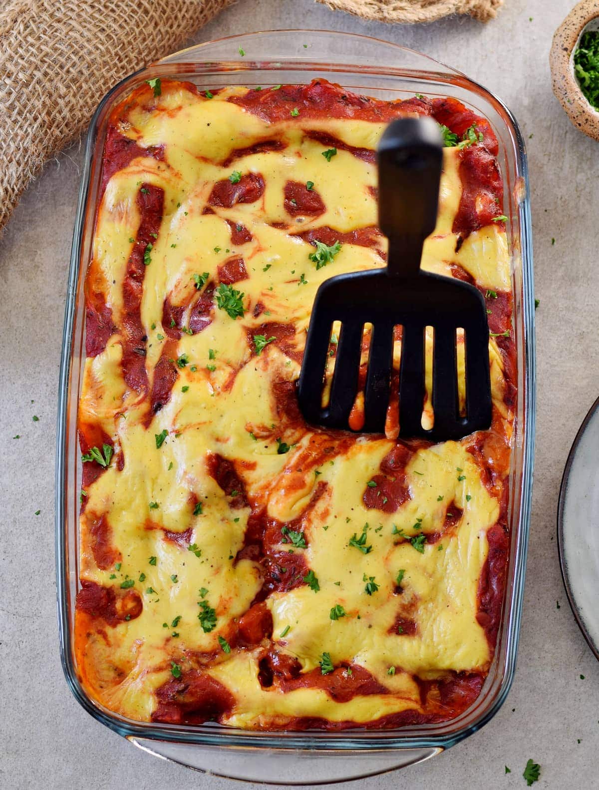 cooked cannelloni casserole