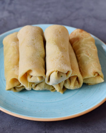 Savory Crepes With A Veggie Filling - Elavegan