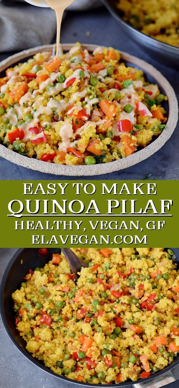 pinterest collage easy quinoa pilaf